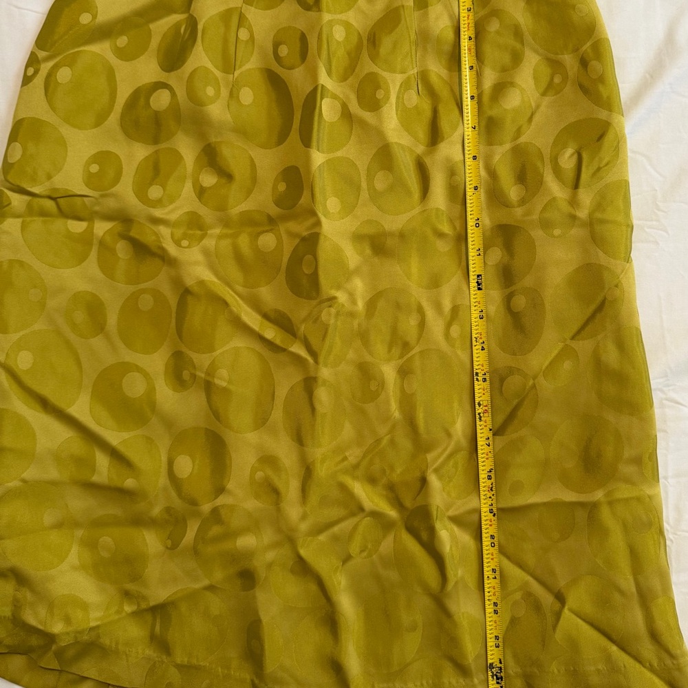 Lily & Taylor Vintage 3 Piece Suit Set Green Size 12 Jacket Skirt Tank Top - Picture 5 of 16